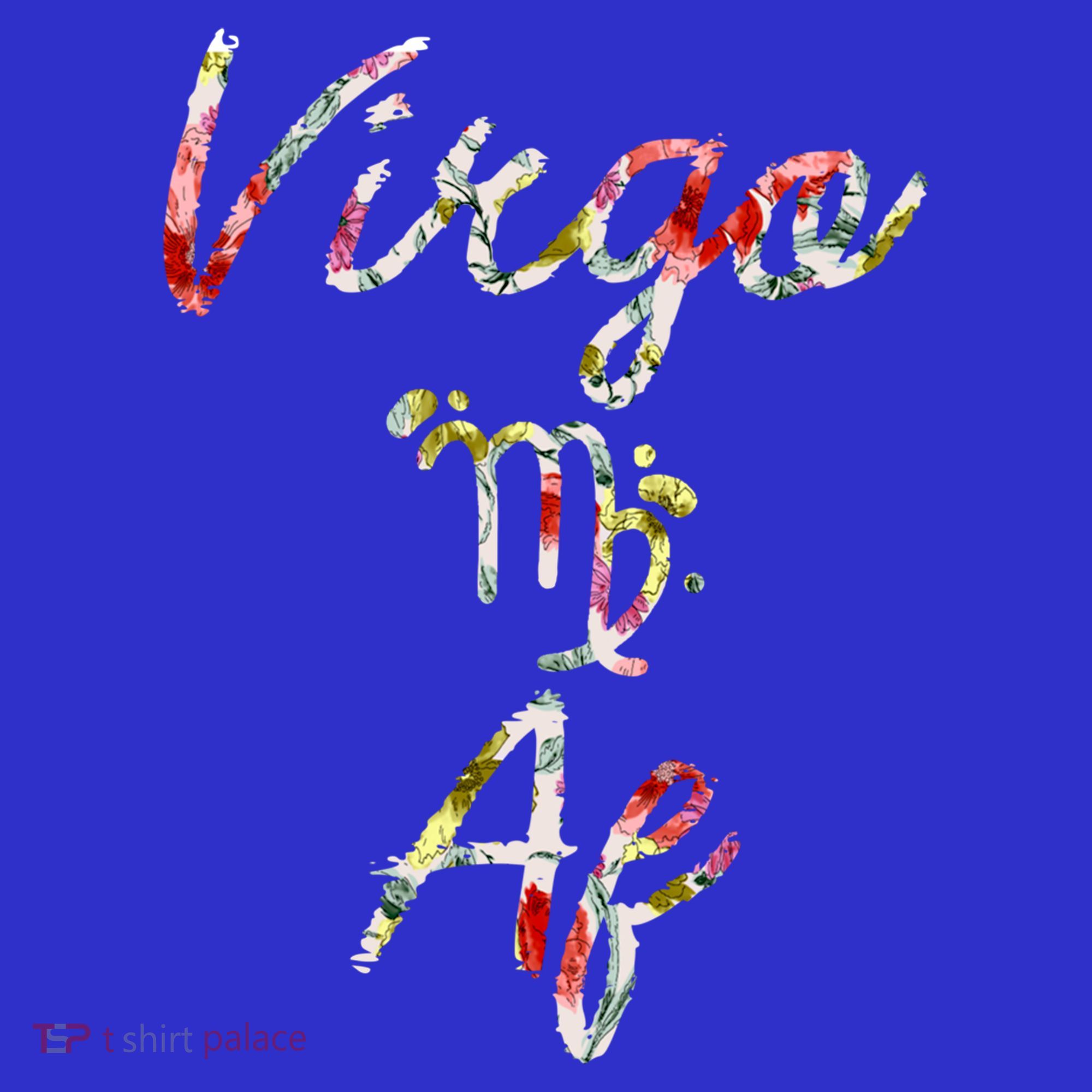 Virgo Floral Born In August September Birthday Gift Virgo Gift Mousepad