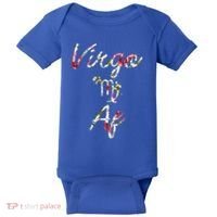 Virgo Floral Born In August September Birthday Gift Virgo Gift Baby Bodysuit thumb 0