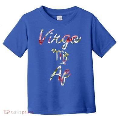 Virgo Floral Born In August September Birthday Gift Virgo Gift Toddler T-Shirt