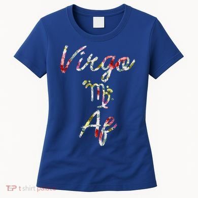 Virgo Floral Born In August September Birthday Gift Virgo Gift Women's T-Shirt
