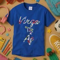Virgo Floral Born In August September Birthday Gift Virgo Gift Kids T-Shirt thumb 3