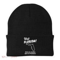 Visit Florida Come For Vacation Leave On Probation Beanie thumb 0