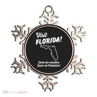 Visit Florida Come For Vacation Leave On Probation Ornament thumb 0