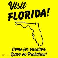 Visit Florida Come For Vacation Leave On Probation Kids Long Sleeve Shirt thumb 2