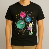Vintage Fairies Characters Group Flora Fauna Merryweather T-Shirt thumb 3