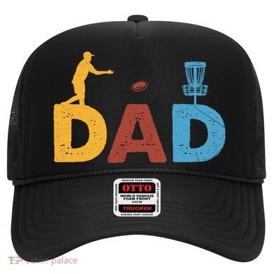 Vintage FatherS Day Best Dad By Par Cute Disc Golf Gift Hat