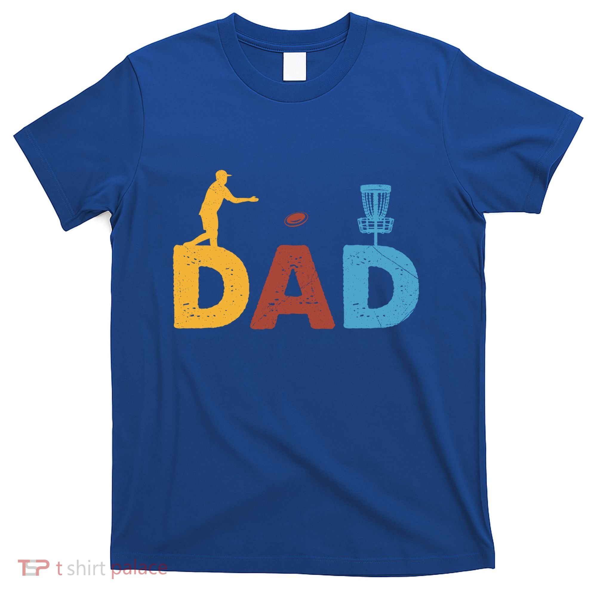 Vintage FatherS Day Best Dad By Par Cute Disc Golf Gift T-Shirt