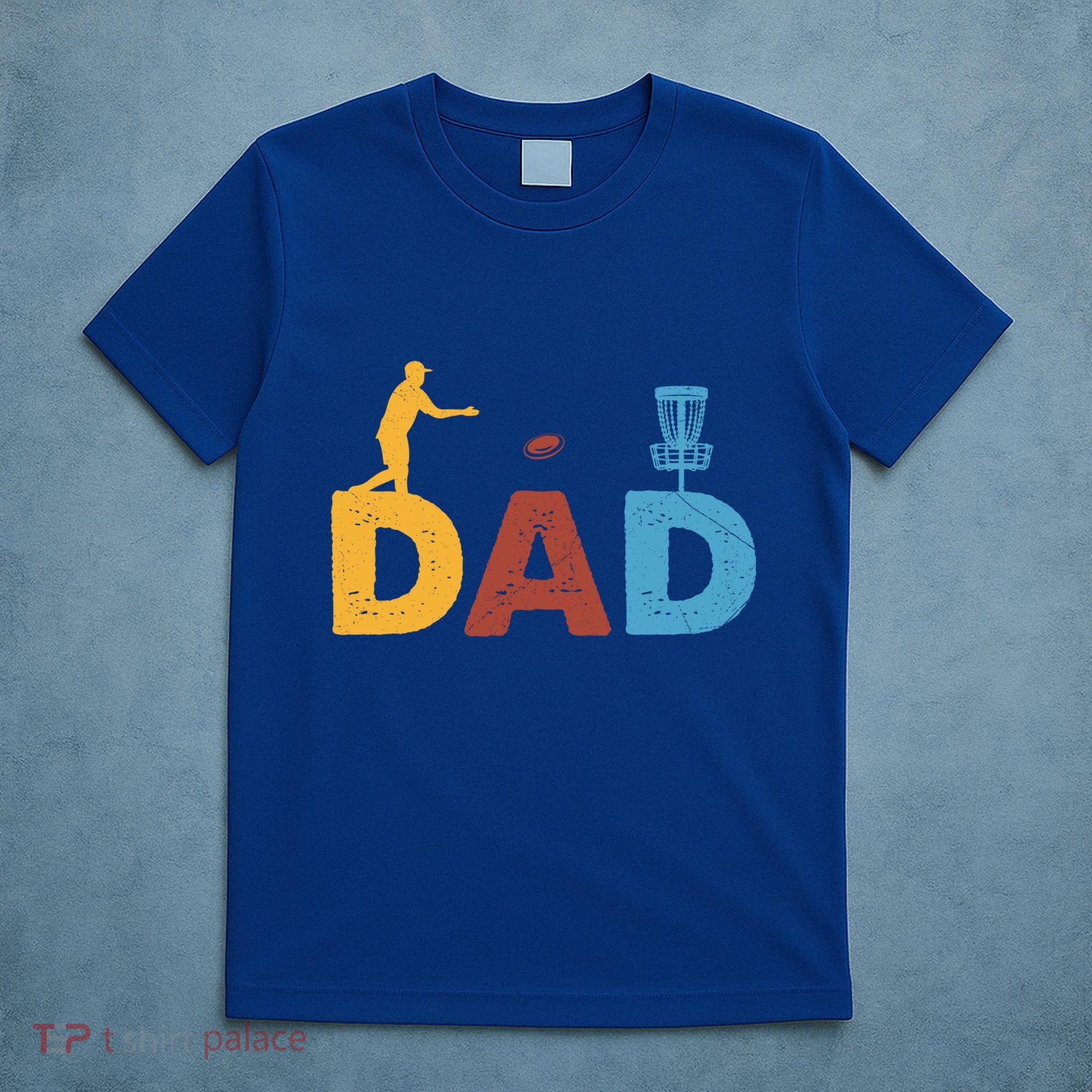 Vintage FatherS Day Best Dad By Par Cute Disc Golf Gift T-Shirt