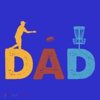 Vintage FatherS Day Best Dad By Par Cute Disc Golf Gift T-Shirt thumb 7