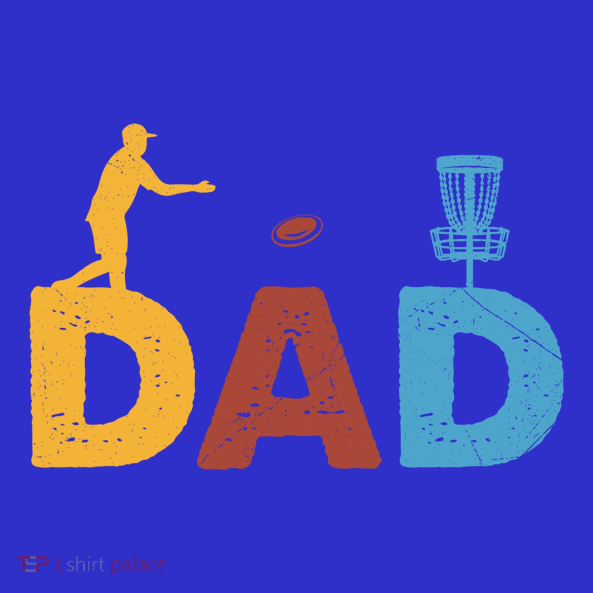 Vintage FatherS Day Best Dad By Par Cute Disc Golf Gift T-Shirt