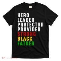 Vintage Fathers Day Strong African American Black Father T-Shirt thumb 0