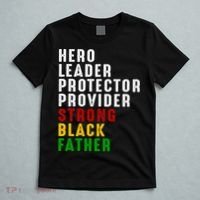 Vintage Fathers Day Strong African American Black Father T-Shirt thumb 5