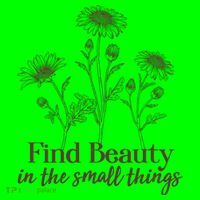 Vintage Floral Daisies Find Beauty In The Small Things T-Shirt thumb 7