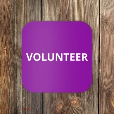Volunteer For Events Cute Design Coaster
