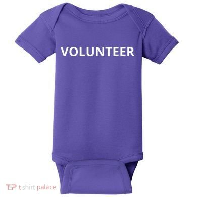 Volunteer For Events Cute Design Baby Bodysuit