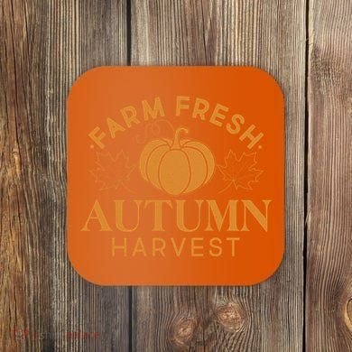 Vintage Farm Fresh Autumn Harvest Coaster