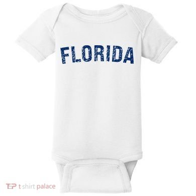 Vintage Florida Florida Orange Retro Baby Bodysuit