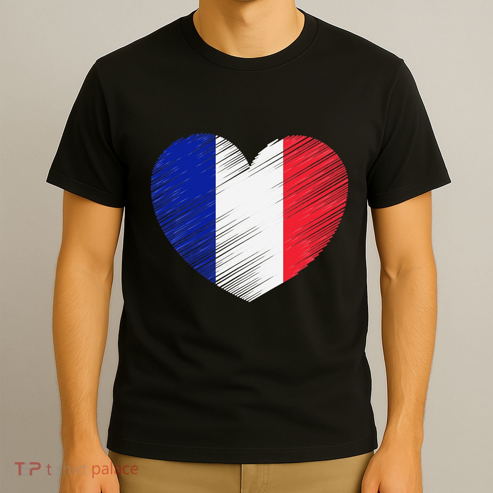 Vintage France French Flag Pride Support French T-Shirt