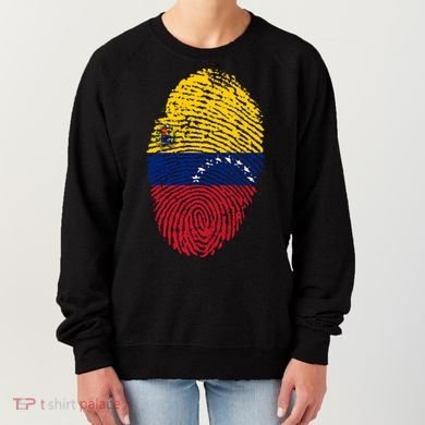 Venezuela Flag Fingerprint Great Gift Women's Sweatshirt