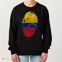 Venezuela Flag Fingerprint Great Gift Women's Sweatshirt thumb 0