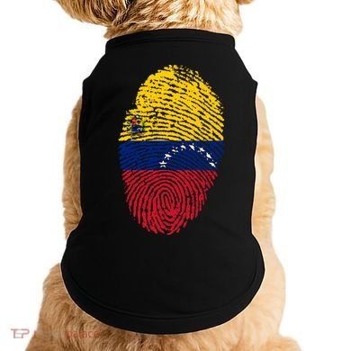 Venezuela Flag Fingerprint Great Gift Doggie Tank