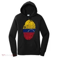 Venezuela Flag Fingerprint Great Gift Women's Hoodie thumb 0
