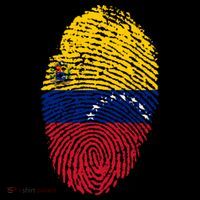 Venezuela Flag Fingerprint Great Gift Ornament thumb 1