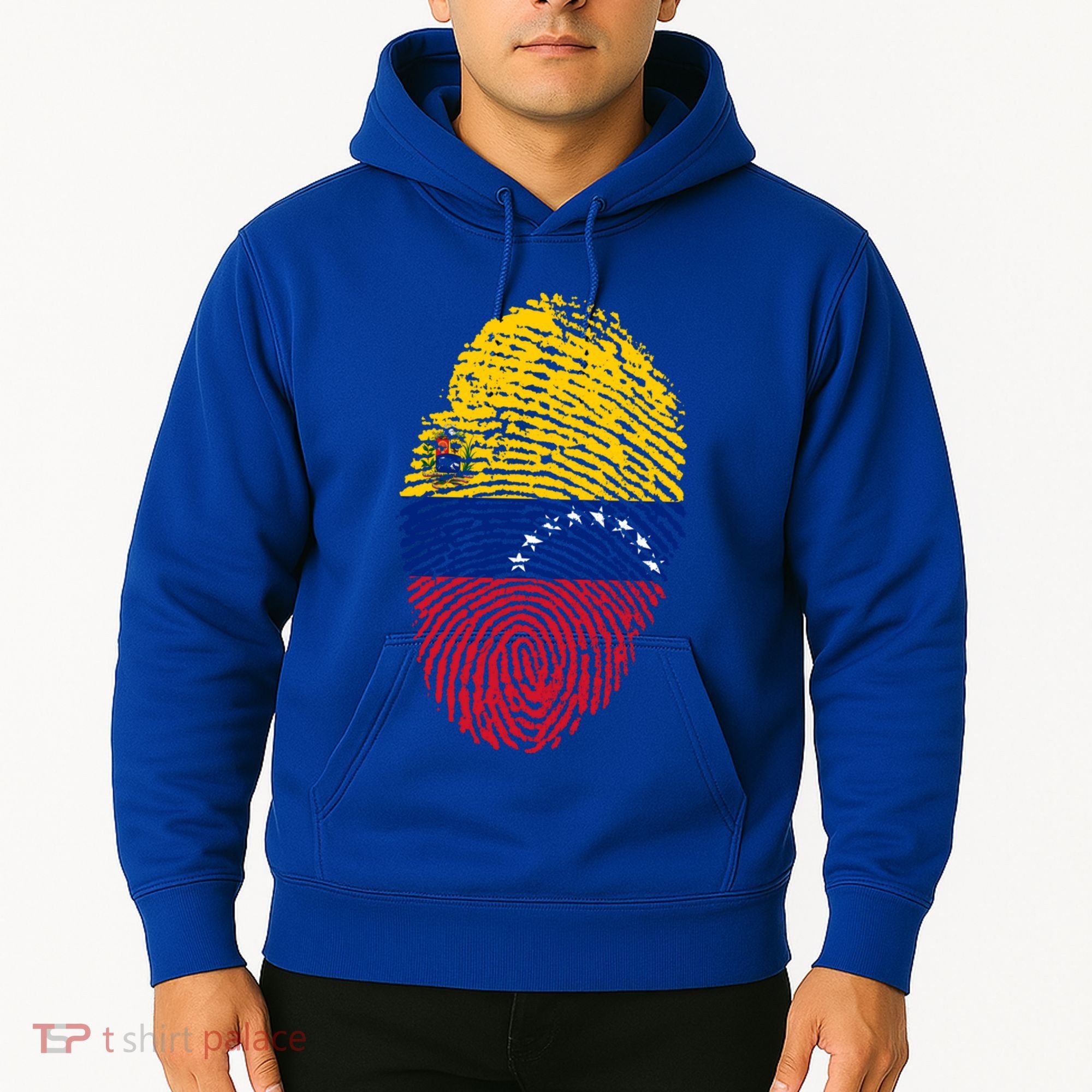 Venezuela Flag Fingerprint Great Gift Hoodie