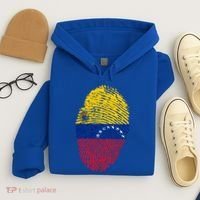 Venezuela Flag Fingerprint Great Gift Hoodie thumb 4