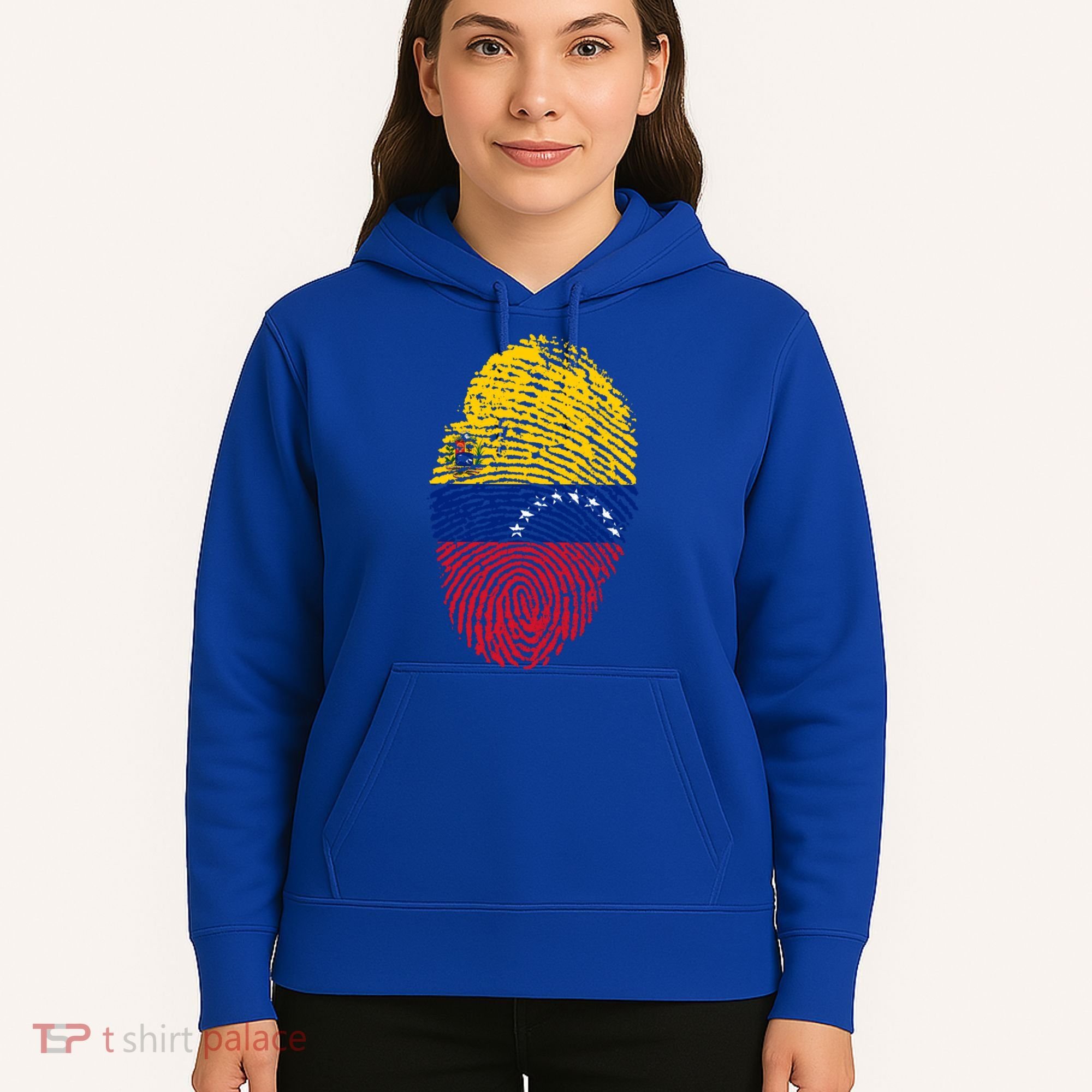 Venezuela Flag Fingerprint Great Gift Hoodie