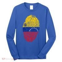Venezuela Flag Fingerprint Great Gift Long Sleeve Shirt thumb 0