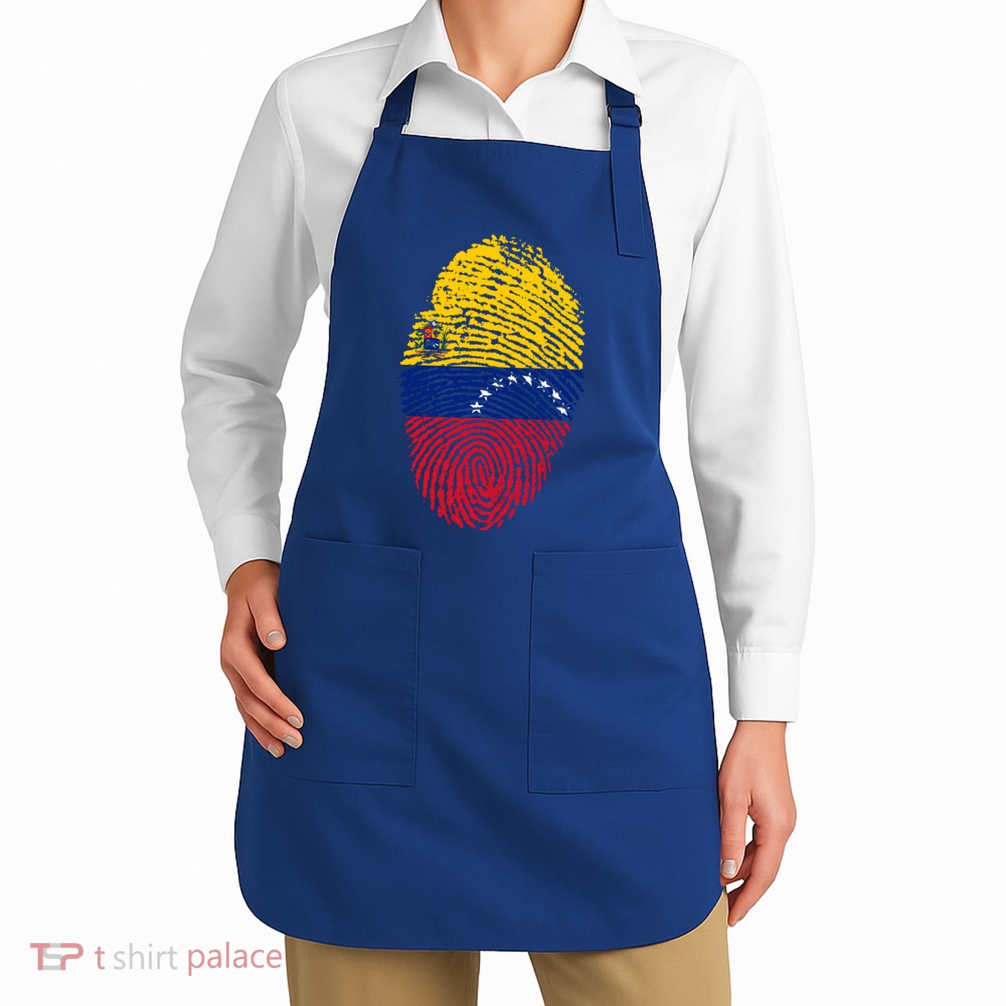 Venezuela Flag Fingerprint Great Gift Apron