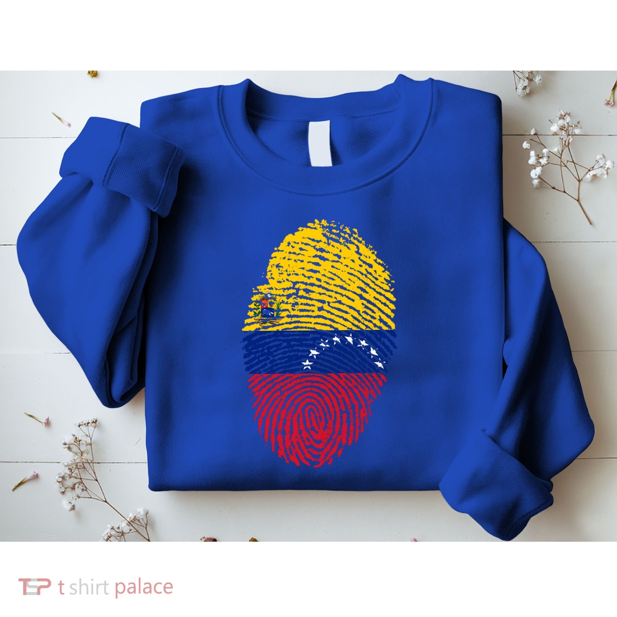 Venezuela Flag Fingerprint Great Gift Sweatshirt