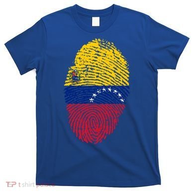 Venezuela Flag Fingerprint Great Gift T-Shirt