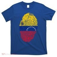 Venezuela Flag Fingerprint Great Gift T-Shirt thumb 0