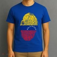 Venezuela Flag Fingerprint Great Gift T-Shirt thumb 3