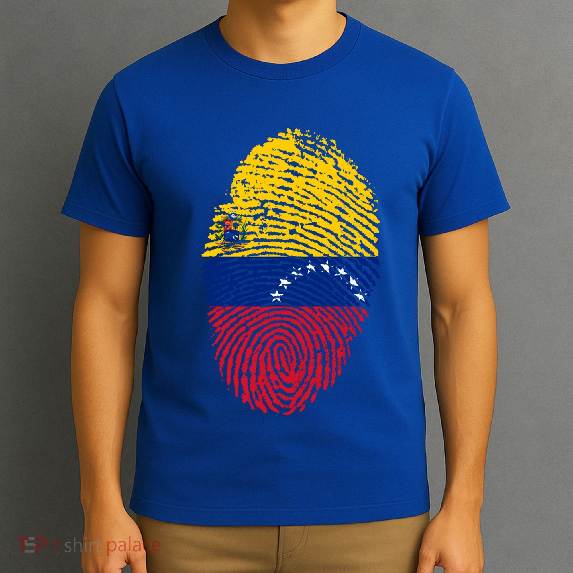 Venezuela Flag Fingerprint Great Gift T-Shirt