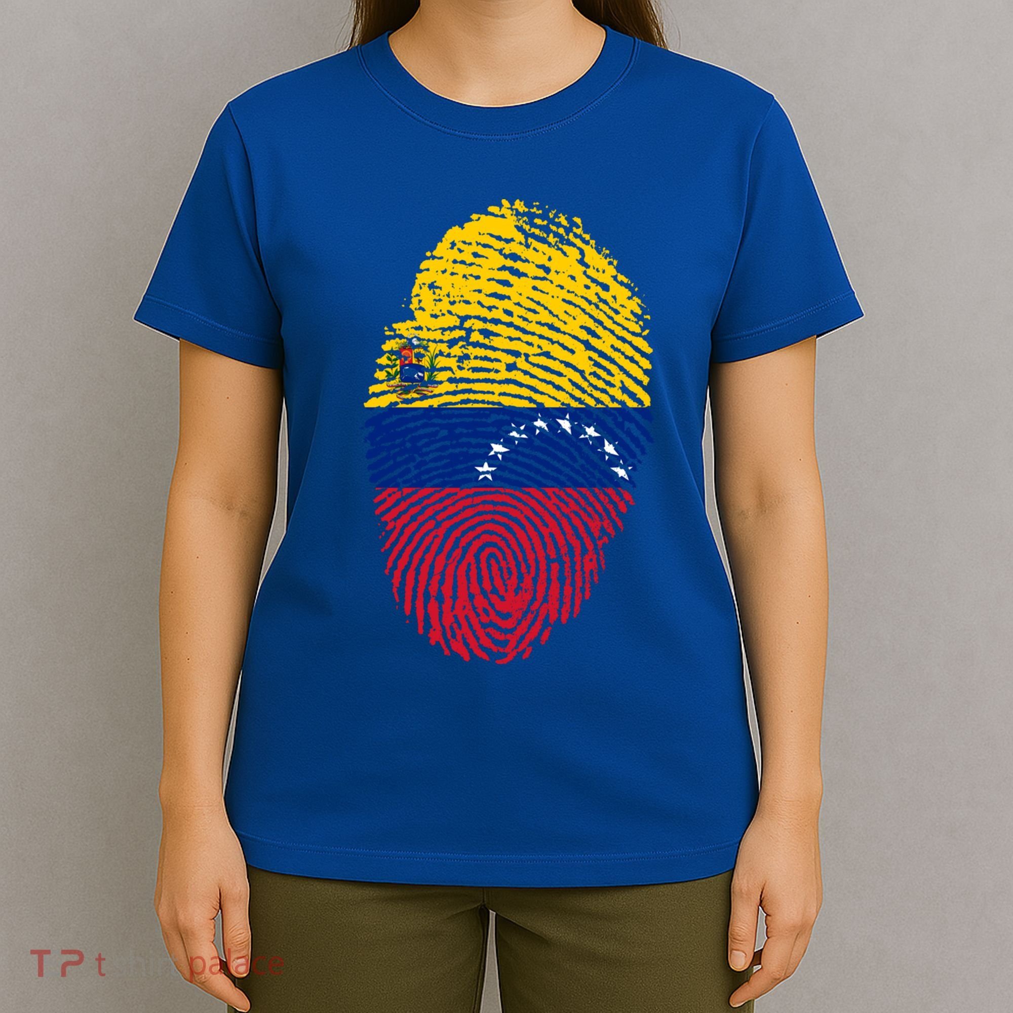 Venezuela Flag Fingerprint Great Gift T-Shirt