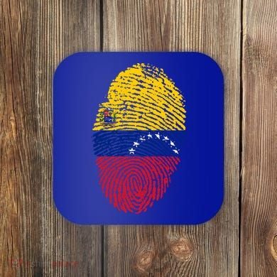 Venezuela Flag Fingerprint Great Gift Coaster