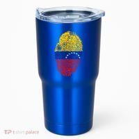 Venezuela Flag Fingerprint Great Gift Tumbler thumb 0