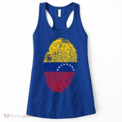 Venezuela Flag Fingerprint Great Gift Women's Tank Top