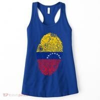 Venezuela Flag Fingerprint Great Gift Women's Tank Top thumb 0
