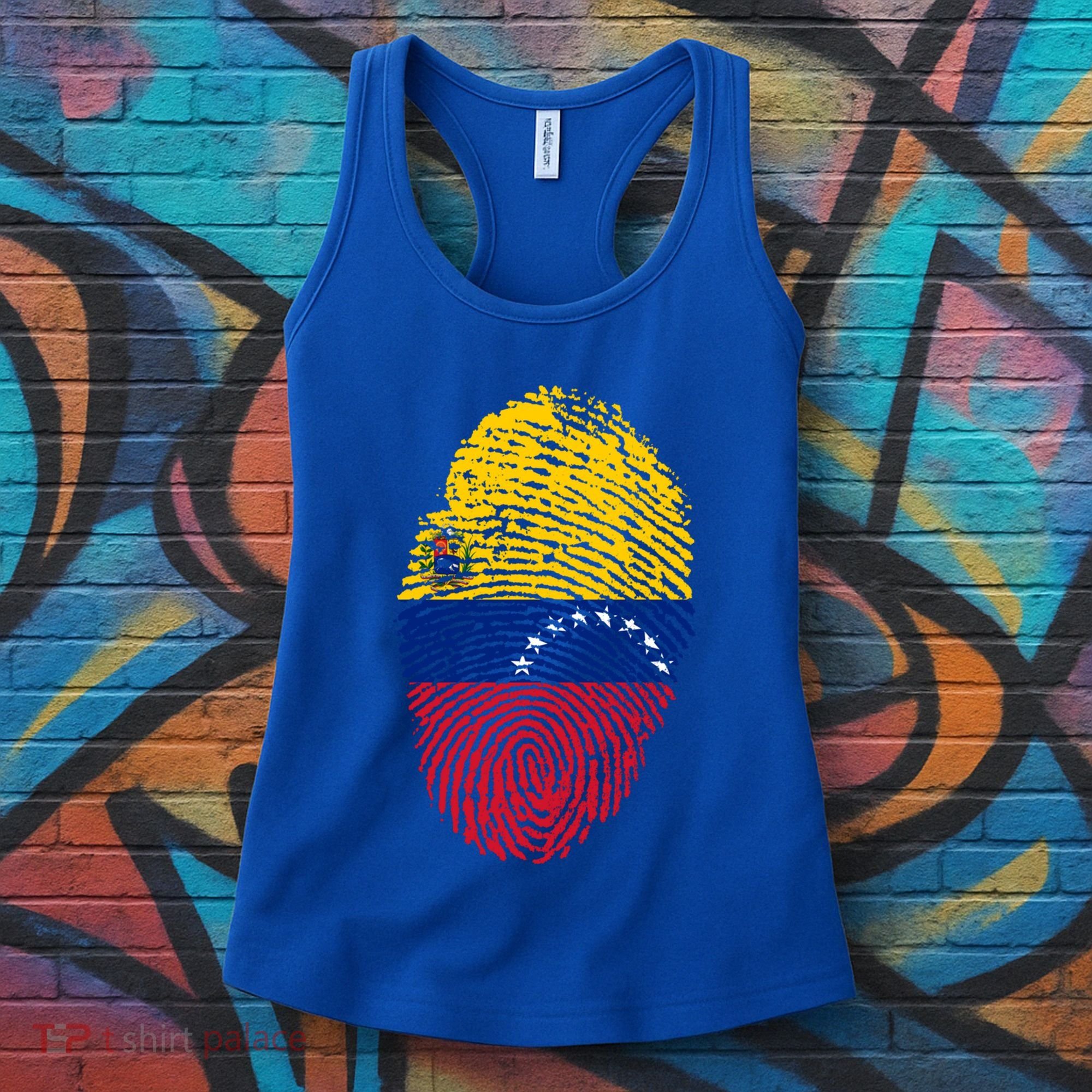 Venezuela Flag Fingerprint Great Gift Women's Tank Top