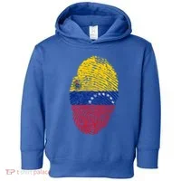 Venezuela Flag Fingerprint Great Gift Toddler Hoodie thumb 0