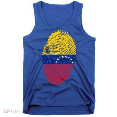 Venezuela Flag Fingerprint Great Gift Tank Top