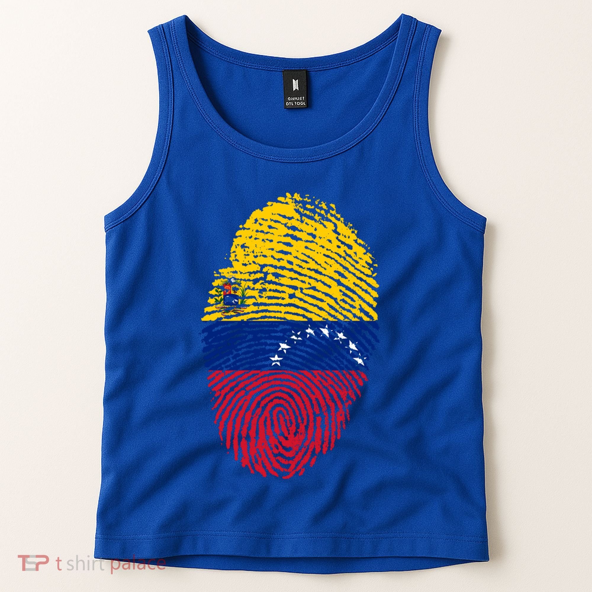 Venezuela Flag Fingerprint Great Gift Tank Top