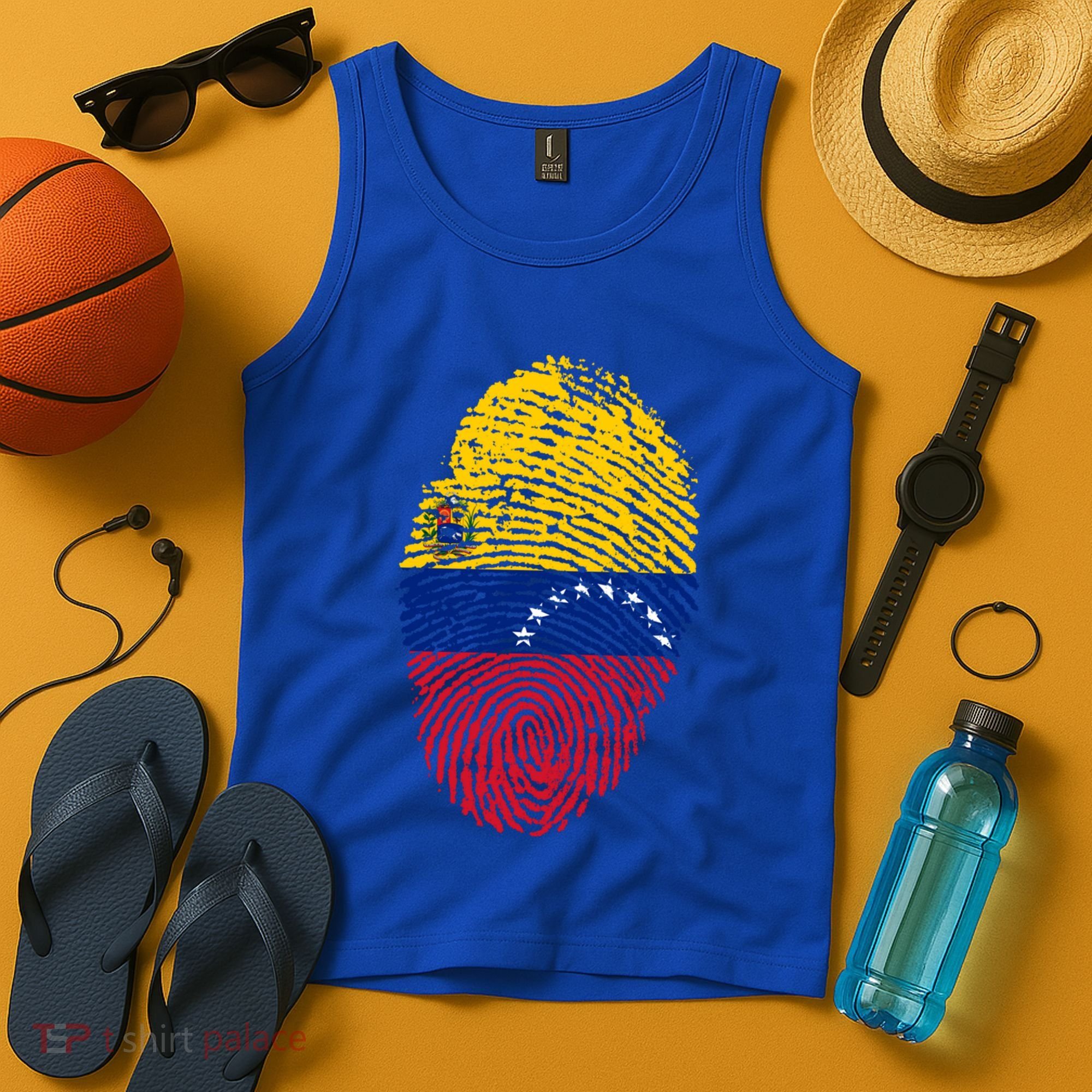 Venezuela Flag Fingerprint Great Gift Tank Top