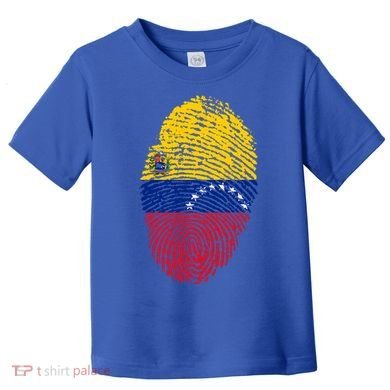 Venezuela Flag Fingerprint Great Gift Toddler T-Shirt