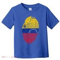 Venezuela Flag Fingerprint Great Gift Toddler T-Shirt thumb 0