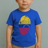 Venezuela Flag Fingerprint Great Gift Toddler T-Shirt thumb 2